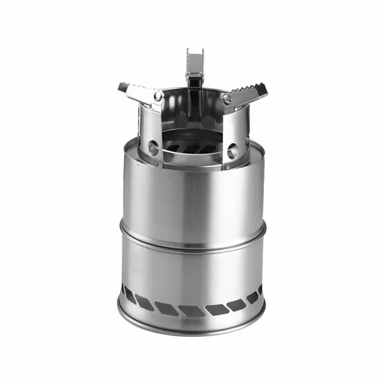 Outdoor Foldable Firewood Camping Wood Stove Alcohol Stove Smokeless Charcoal Stove