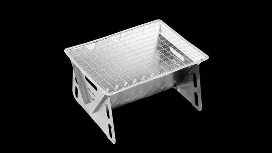Folding Barbeque Charcoal Grill Stainless Steel Grill Pyramid Grill Fire Grill Bonfire Stove BBQ Bl18062