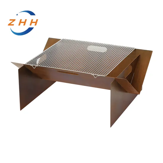 Maßgeschneiderter Cortenstahl-BBQ-Brazier-Feuerstelle, runder Feuerbrenner