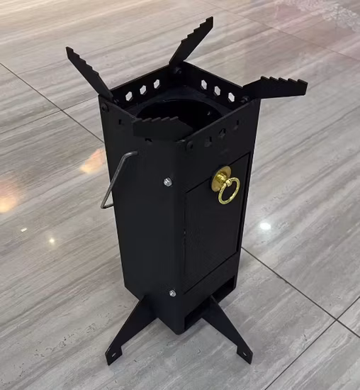 Alkoholkocher für Outdoor-Wandern, Picknick, Grillen, faltbarer Camping-Rucksackkocher, tragbarer Holzofen Wyz15294