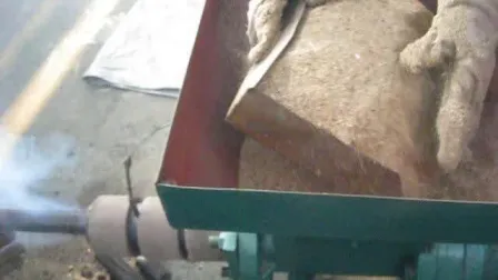 Hebevorrichtung installiert Holzkohleherd für die Karbonisierung von Brikettstäben