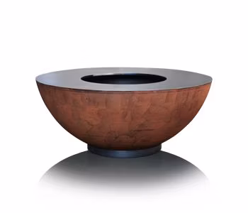 Feuerschale BBQ aus Cortenstahl mit Grillring