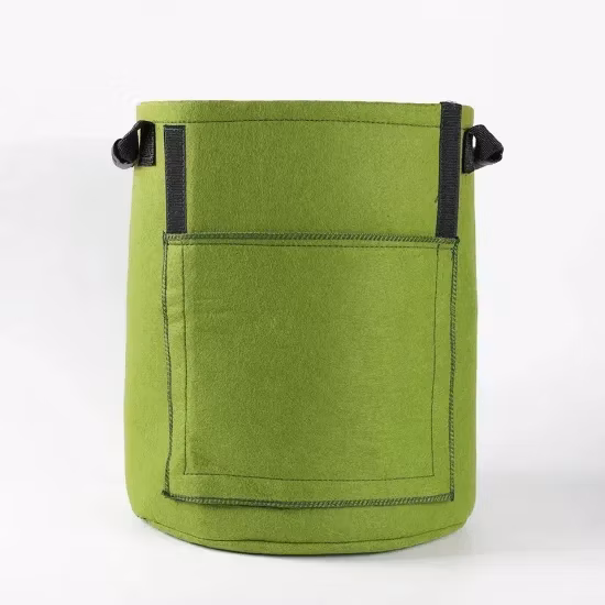 Neues Modell Balkongemüse 10 Gallonen Kindergartentöpfe 2 mm Pflanzgefäß Pflanzbeutel mit Stoffgriff